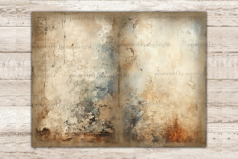 Antique Paper Junk Journal Pages | Vintage Journal Card - So Fontsy
