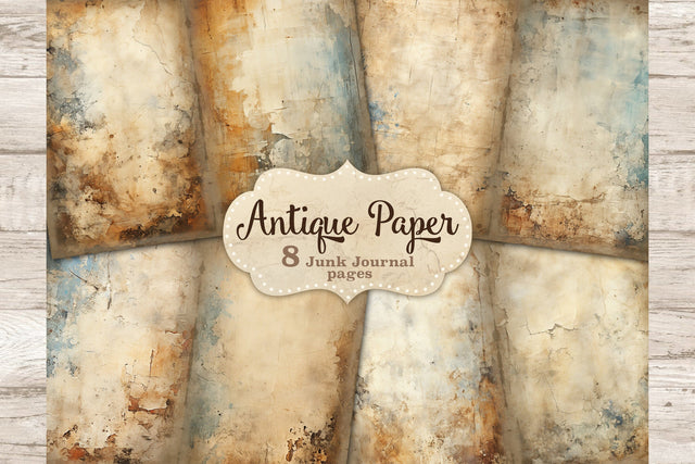 Antique Paper Junk Journal Pages | Vintage Journal Card SVG GlamArtZhanna 