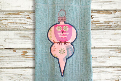 Antique Style Glass Christmas Ornament Applique Embroidery Embroidery/Applique Designed by Geeks 