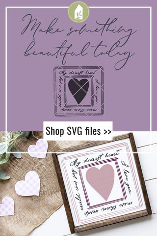 Antique Style Valentine SVG Files | Wood Sign SVG SVG LilleJuniper 