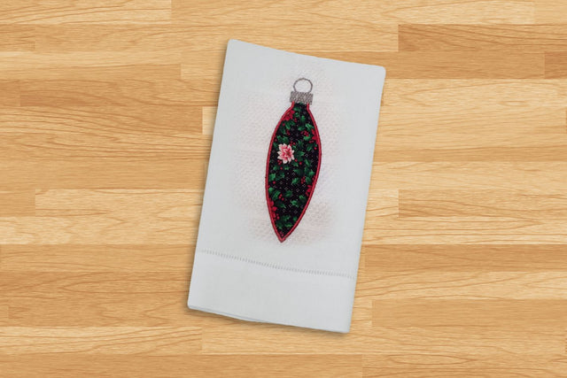 Antique Teardrop Christmas Ornament Applique Embroidery Embroidery/Applique Designed by Geeks 