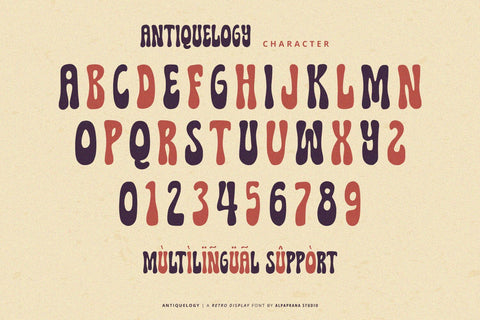 Antiquelogy - Retro Font Font Alpaprana Studio 