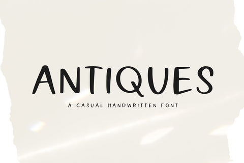 Antiques - Handwritten Font Font KA Designs 