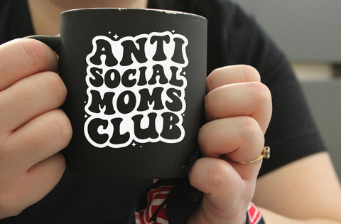 Antisocial Moms Club SVG, Antisocial Moms Club quotes, Cricut Vector, Halloween Spooky Moms, Who dislike being around other Moms, Funny Illustration Meme, SVG MD mominul islam 