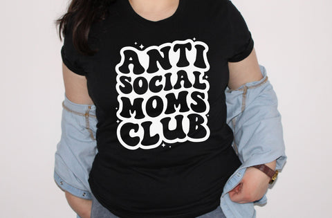 Antisocial Moms Club SVG, Antisocial Moms Club quotes, Cricut Vector, Halloween Spooky Moms, Who dislike being around other Moms, Funny Illustration Meme, SVG MD mominul islam 