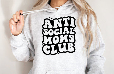 Antisocial Moms Club SVG, Antisocial Moms Club quotes, Cricut Vector, Halloween Spooky Moms, Who dislike being around other Moms, Funny Illustration Meme, SVG MD mominul islam 
