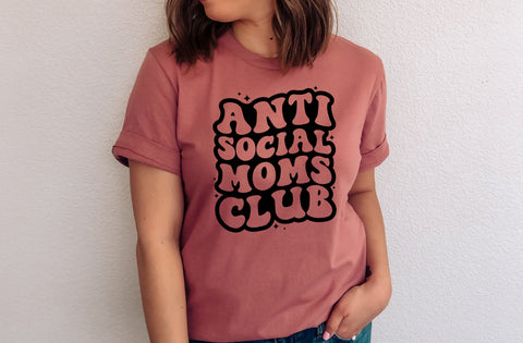 Antisocial Moms Club SVG, Antisocial Moms Club quotes, Cricut Vector, Halloween Spooky Moms, Who dislike being around other Moms, Funny Illustration Meme, SVG MD mominul islam 