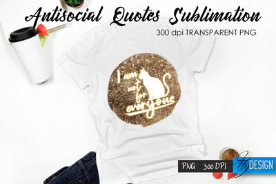 Antisocial Quotes Sublimation, Tshirt 15 Sublimation Fly Design 