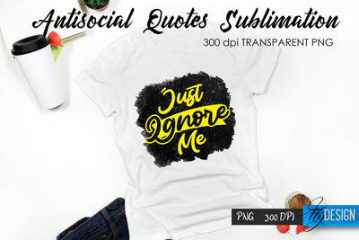 Antisocial Quotes Sublimation, Tshirt 42 Sublimation Fly Design 