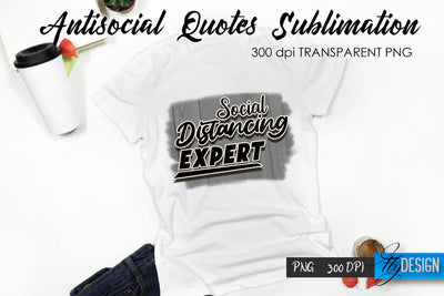Antisocial Quotes Sublimation, Tshirt 57 Sublimation Fly Design 