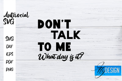 Antisocial SVG | Antisocial Quotes SVG | Sarcastic SVG Design SVG Fly Design 