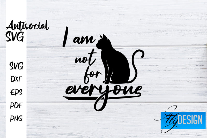 Antisocial SVG | Antisocial Quotes SVG | Sarcastic SVG Design SVG Fly Design 