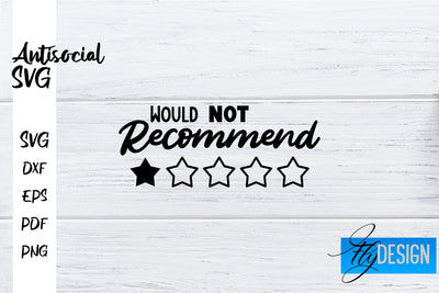 Antisocial SVG | Antisocial Quotes SVG | Sarcastic SVG Design SVG Fly Design 