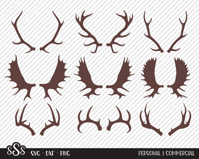 Antler Bundle | Outdoor SVG SVG Texas Southern Cuts 