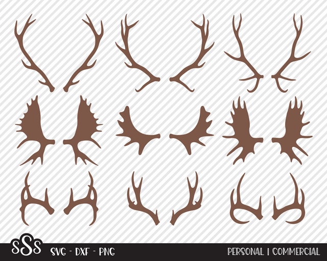 Antler Bundle | Outdoor SVG SVG Texas Southern Cuts 