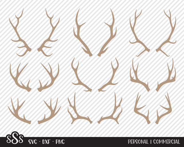Antler Bundle | Outdoor SVG SVG Texas Southern Cuts 