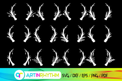 antler svg bundle, antler svg, deer, elk SVG Artinrhythm shop 
