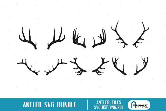 Antler Svg Bundle SVG Pinoyart Kreatib