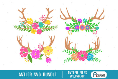 Antler Svg Bundle SVG Pinoyart Kreatib