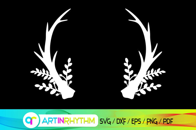 antler svg, deer svg, elk svg SVG Artinrhythm shop 