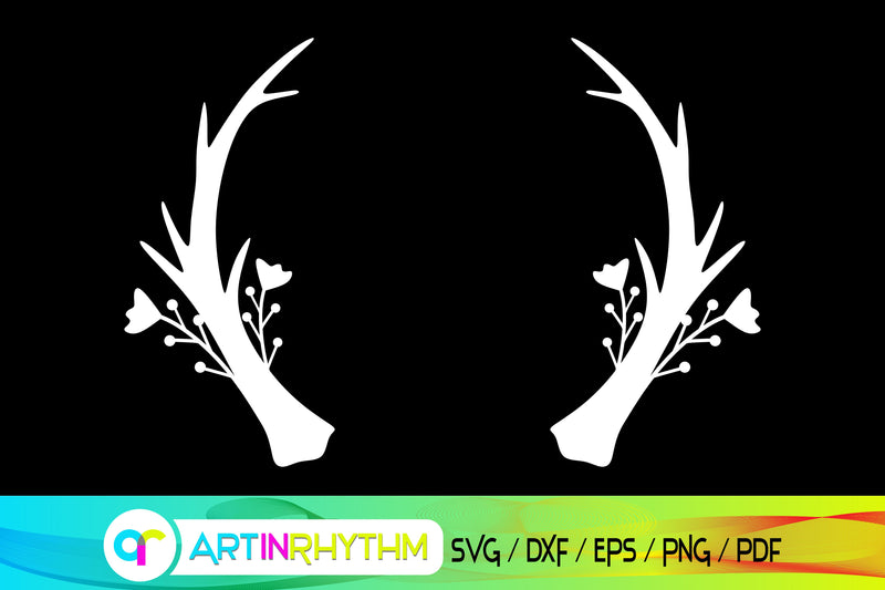 antler svg, deer svg, elk svg SVG Artinrhythm shop 
