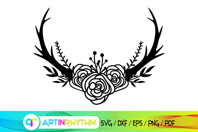 antler svg, deer svg, elk svg SVG Artinrhythm shop 