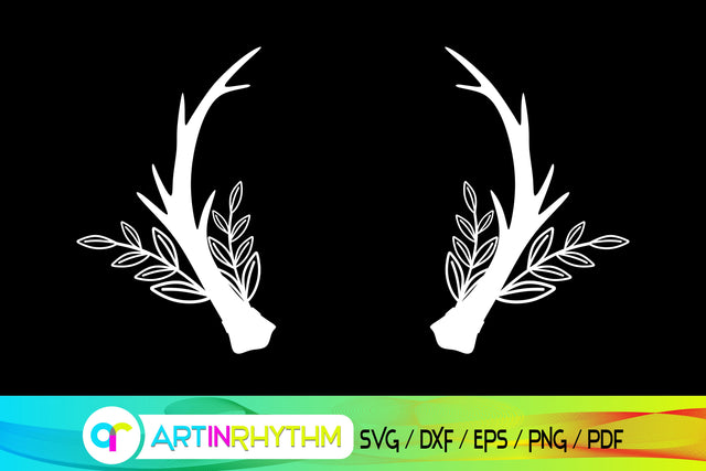 antler svg, deer svg, elk svg SVG Artinrhythm shop 