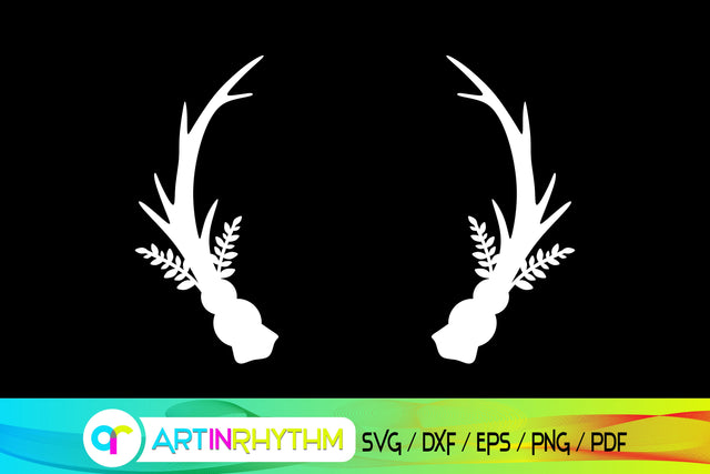 antler svg, deer svg, elk svg SVG Artinrhythm shop 
