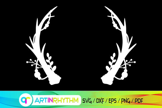antler svg, deer svg, elk svg SVG Artinrhythm shop 