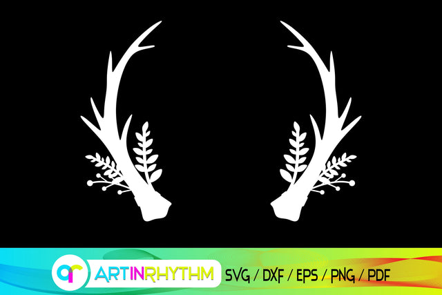 antler svg, deer svg, elk svg SVG Artinrhythm shop 