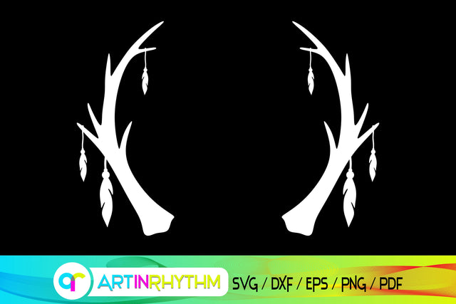 antler svg, deer svg, elk svg SVG Artinrhythm shop 