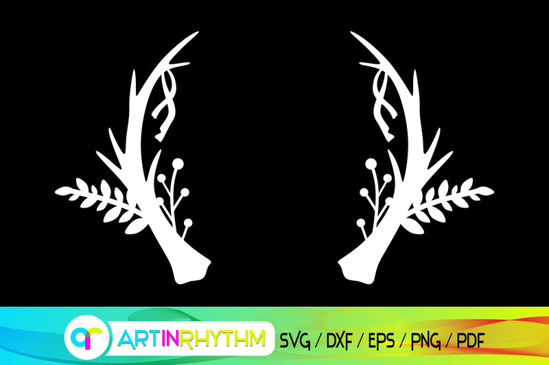 antler svg, deer svg, elk svg SVG Artinrhythm shop 