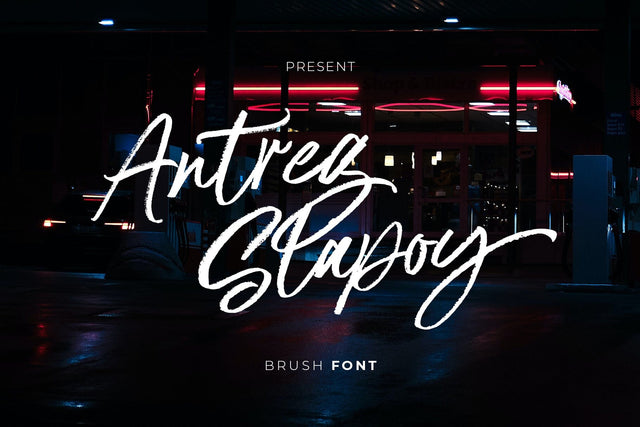 Antreg Slapoy Font gatype 