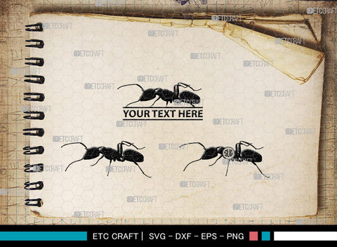 Ants Monogram, Ants Silhouette, Ants SVG, Tiny Ants Svg, Ant Svg, Insect Svg, SB00224 SVG ETC Craft 