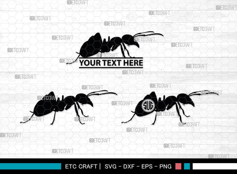 Ants Monogram, Ants Silhouette, Ants SVG, Tiny Ants Svg, Ant Svg, Insect Svg, SB00224 SVG ETC Craft 