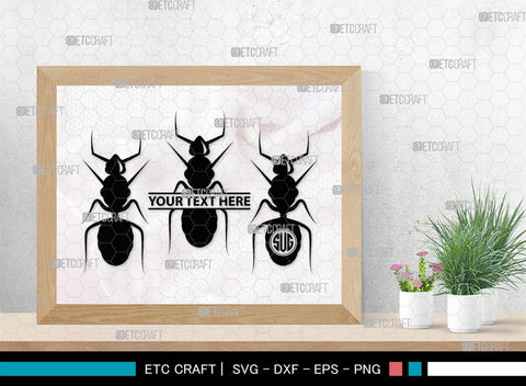 Ants Monogram, Ants Silhouette, Ants SVG, Tiny Ants Svg, Ant Svg, Insect Svg, SB00224 SVG ETC Craft 