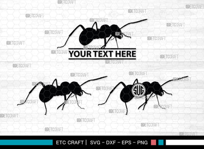 Ants Monogram, Ants Silhouette, Ants SVG, Tiny Ants Svg, Ant Svg, Insect Svg, SB00224 SVG ETC Craft 