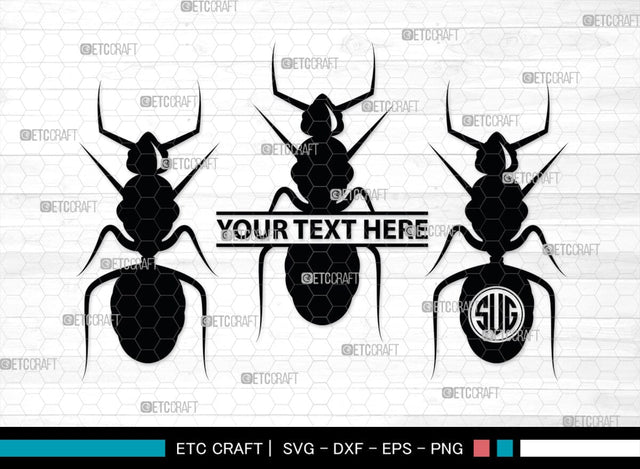 Ants Monogram, Ants Silhouette, Ants SVG, Tiny Ants Svg, Ant Svg, Insect Svg, SB00224 SVG ETC Craft 