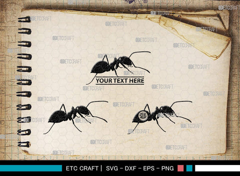 Ants Monogram, Ants Silhouette, Ants SVG, Tiny Ants Svg, Ant Svg, Insect Svg, SB00224 SVG ETC Craft 