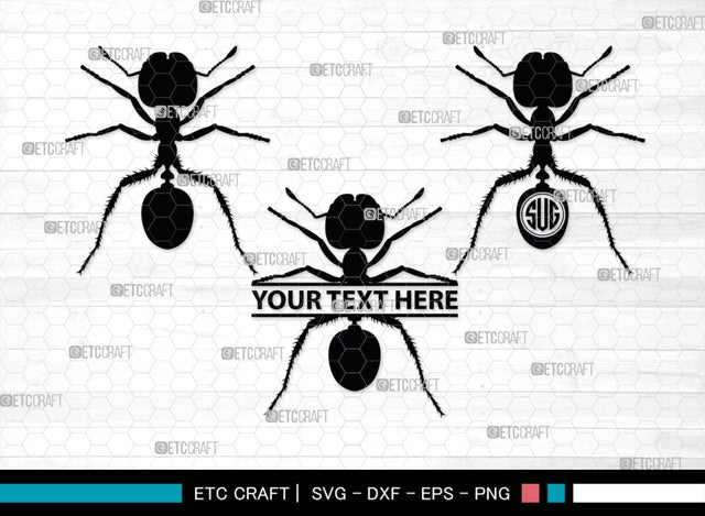 Ants Monogram, Ants Silhouette, Ants SVG, Tiny Ants Svg, Ant Svg, Insect Svg, SB00224 SVG ETC Craft 