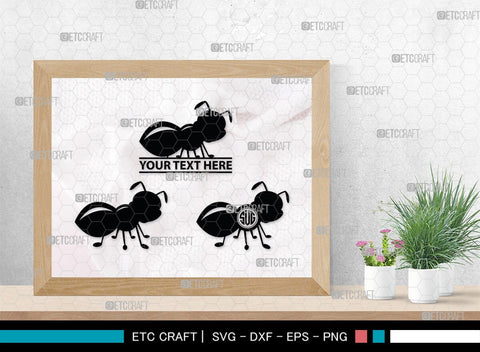 Ants Monogram, Ants Silhouette, Ants SVG, Tiny Ants Svg, Ant Svg, Insect Svg, SB00224 SVG ETC Craft 