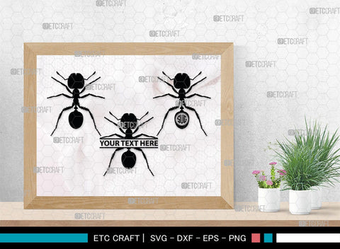 Ants Monogram, Ants Silhouette, Ants SVG, Tiny Ants Svg, Ant Svg, Insect Svg, SB00224 SVG ETC Craft 