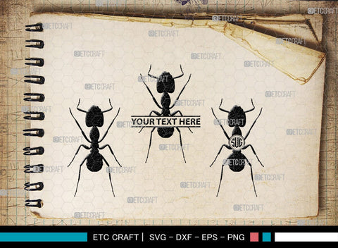 Ants Monogram, Ants Silhouette, Ants SVG, Tiny Ants Svg, Ant Svg, Insect Svg, SB00224 SVG ETC Craft 