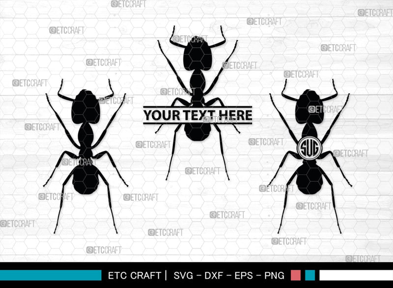 Ants Monogram, Ants Silhouette, Ants SVG, Tiny Ants Svg, Ant Svg, Insect Svg, SB00224 SVG ETC Craft 