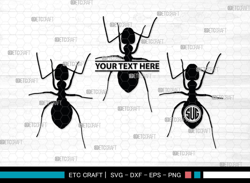 Ants Monogram, Ants Silhouette, Ants SVG, Tiny Ants Svg, Ant Svg ...