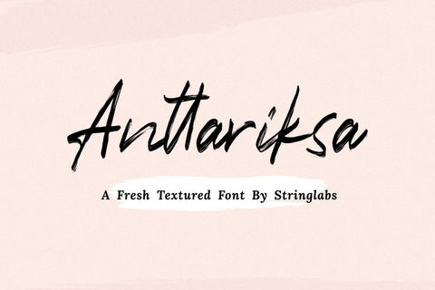 Anttariksa - Brush Script Font Font StringLabs 