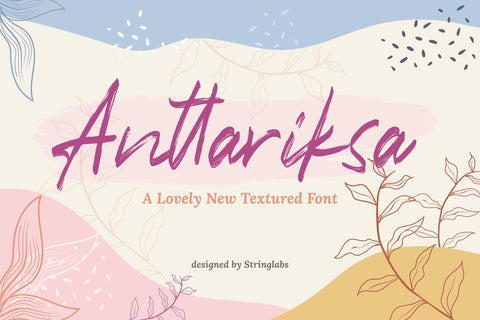 Anttariksa - Brush Script Font Font StringLabs 