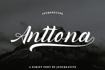 Anttona Typeface Font Jun Creative 