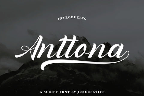 Anttona Typeface Font Jun Creative 