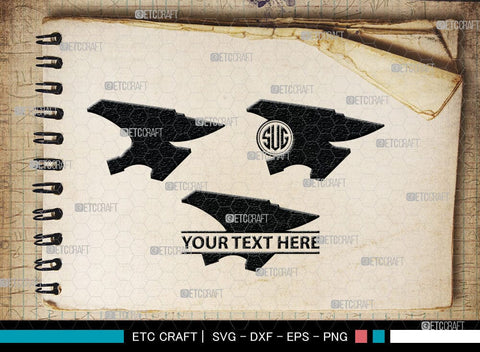 Anvil Monogram, Anvil Silhouette, Anvil and Hammer Silhouette, Blacksmith Svg, Workshop Svg, Anvil Bundle, SB00060 SVG ETC Craft 